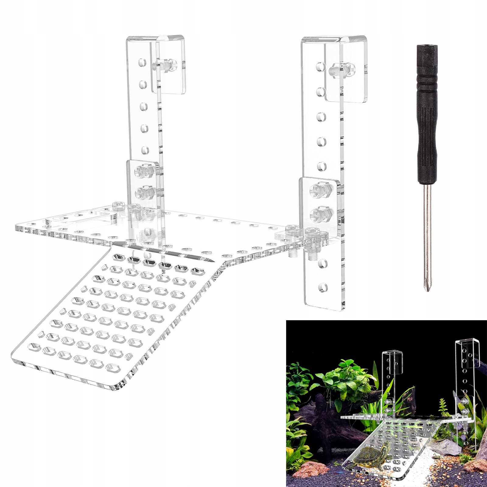 Levně Akrylová Závěsná Plošina Pro Odpocinek Želv A Plazů