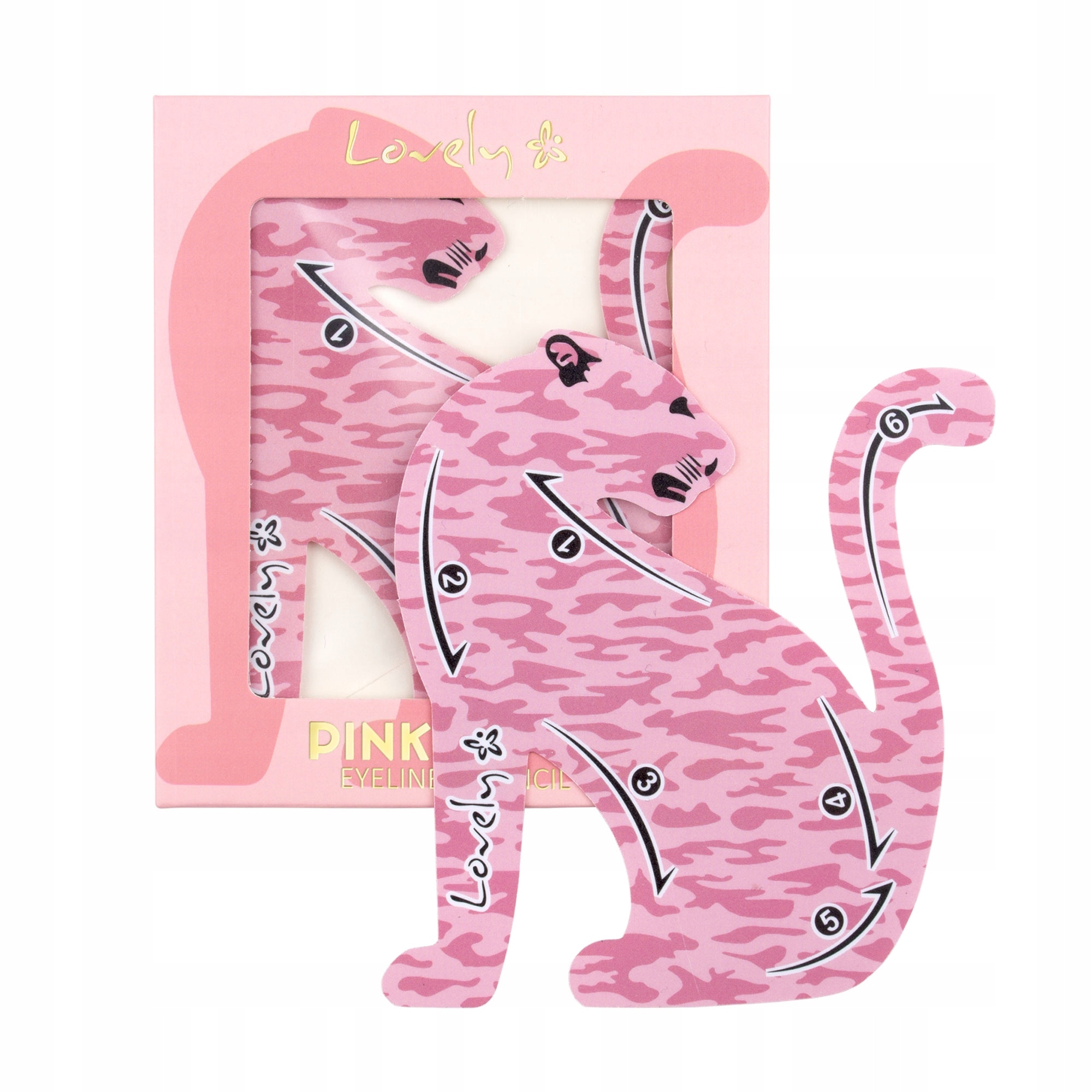 LOVELY Eyeliner Stencil Pink Army Stan opakowania oryginalne