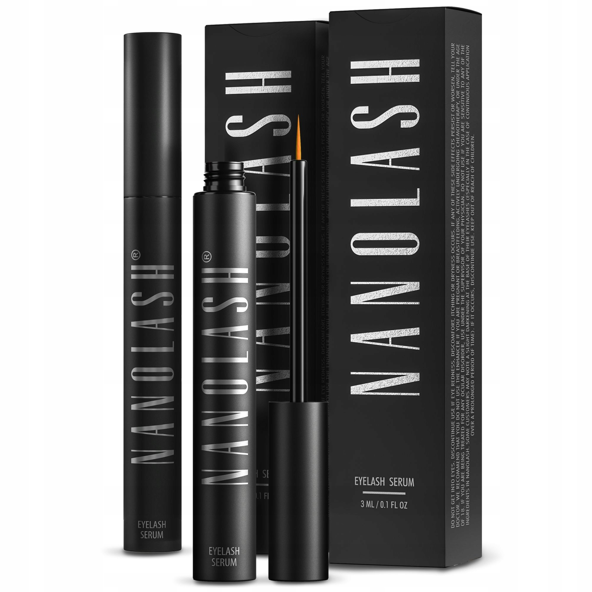 2x Sérum na řasy Nanolash 3ml urychluje růst řas, regenerační sérum