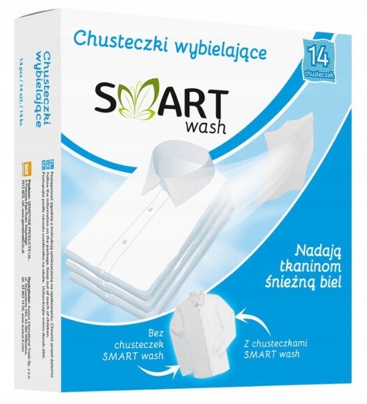 

Chusteczki Do Prania Białego Wybielające 14SZT.