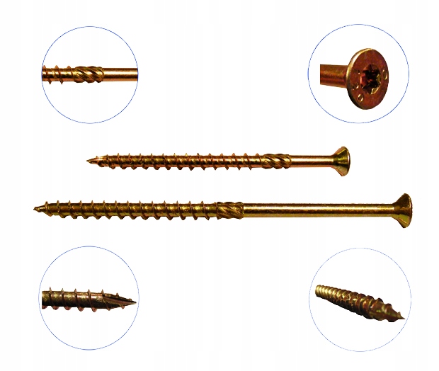 

Wkręty do drewna ciesielskie 4x60 Torx 200szt.