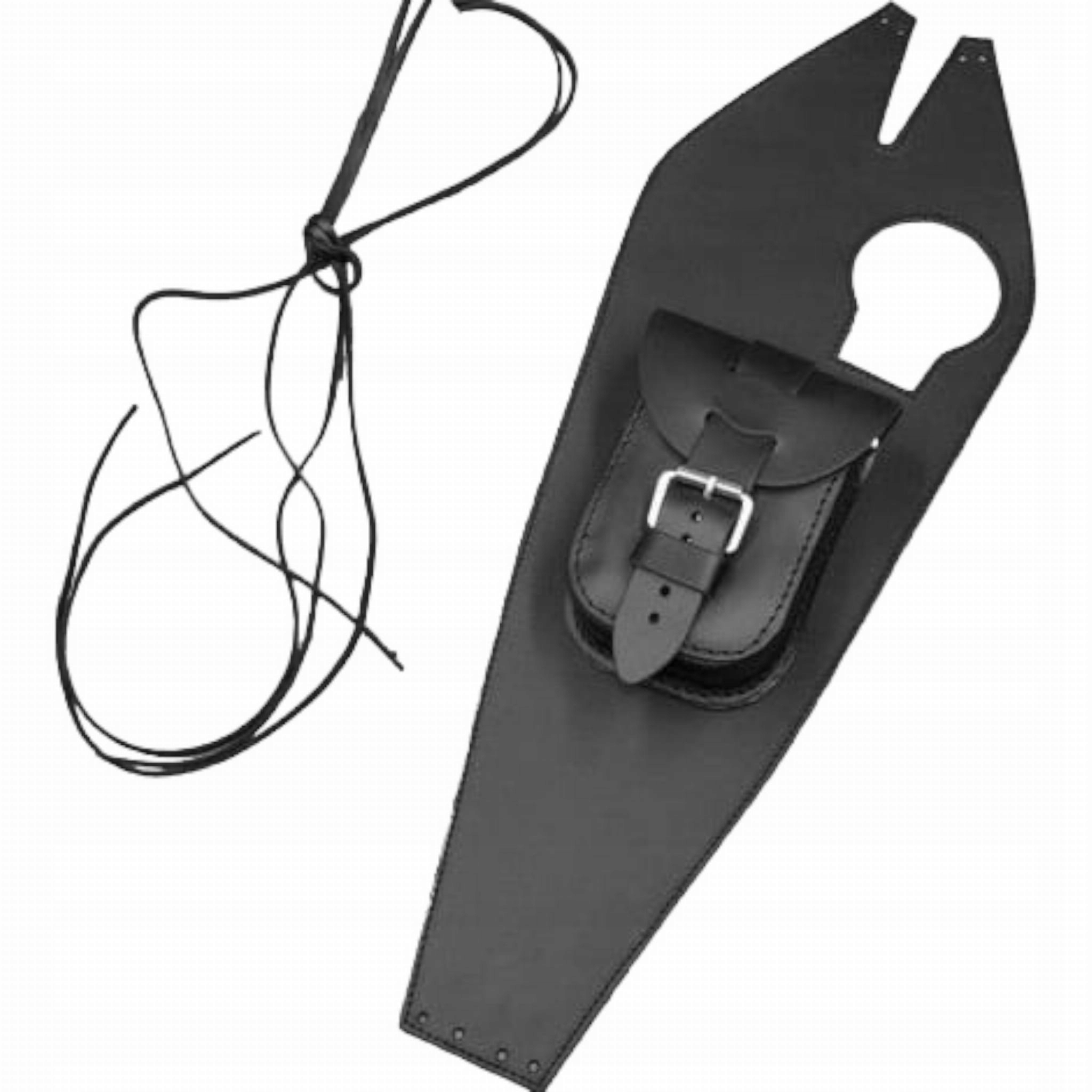 Pás na nádrž Kožená kravata Yamaha Virago 125 bez cvočkov