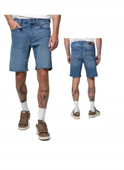 Pitbull West Coast Pánské Kraťasy Hornblend Modré Classic Wash XXL