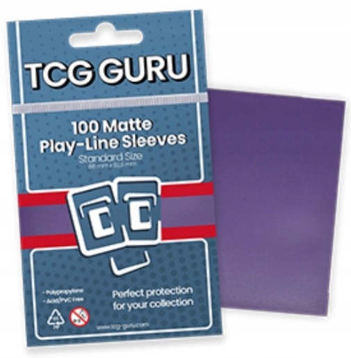 Koszulki TCG Guru Sleeves Matte Standard Size CCG - Purple