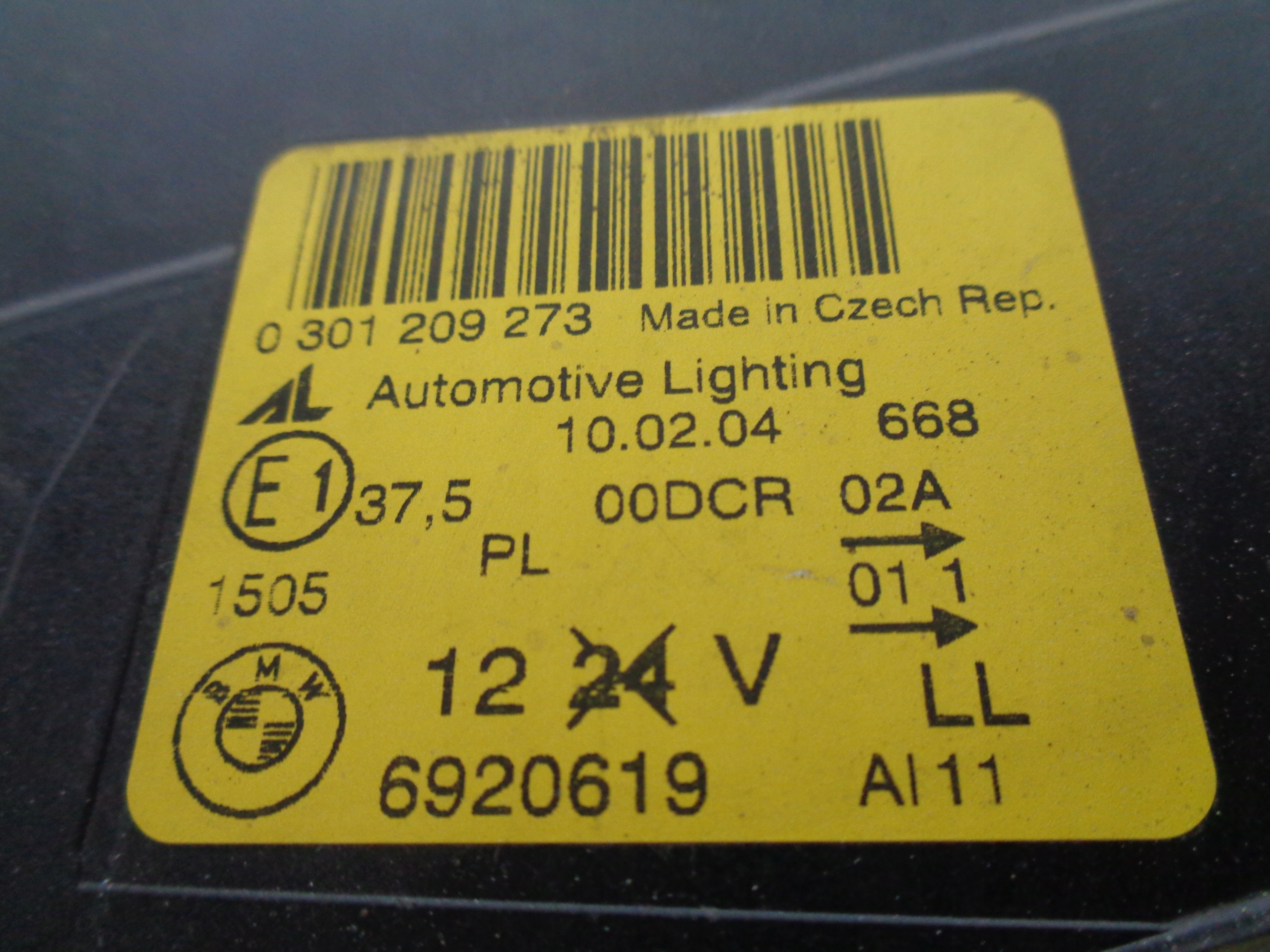 light left REFLEKTOR BMW 3 E46 LIFT COUPE XENON non-setting