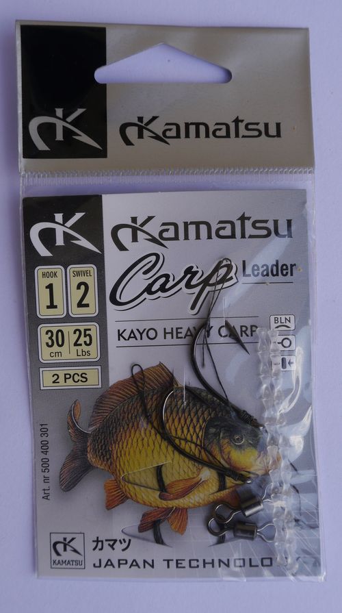 Przypon Kamatsu Carp Leader Kayo Heavy Carp 25LBS 30CM Size 1