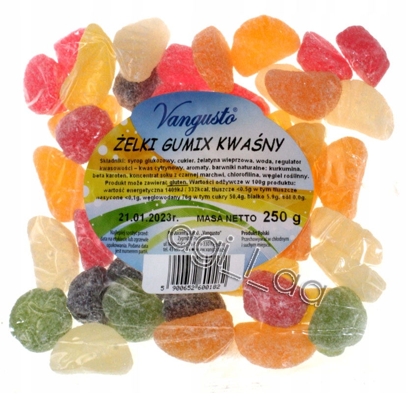 Żelki Vangusto 250g gumix kwaśny — 4