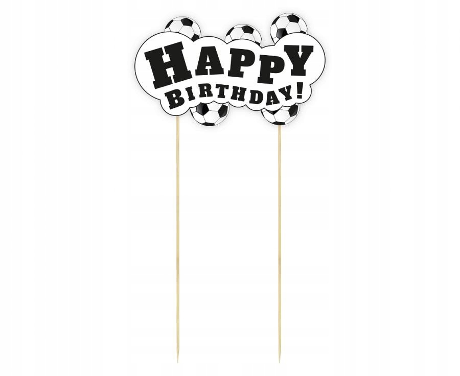 

Dekoracja Tort Topper Happy Birthday Piłka Nożna G