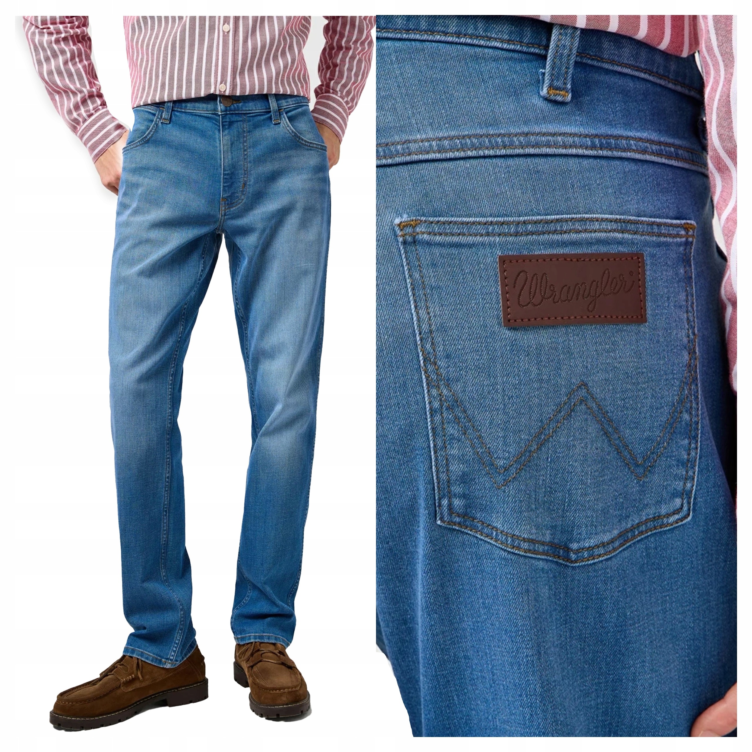 Wrangler Greensboro Pánské Džínové kalhoty Džíny Jednoduché W33 L34