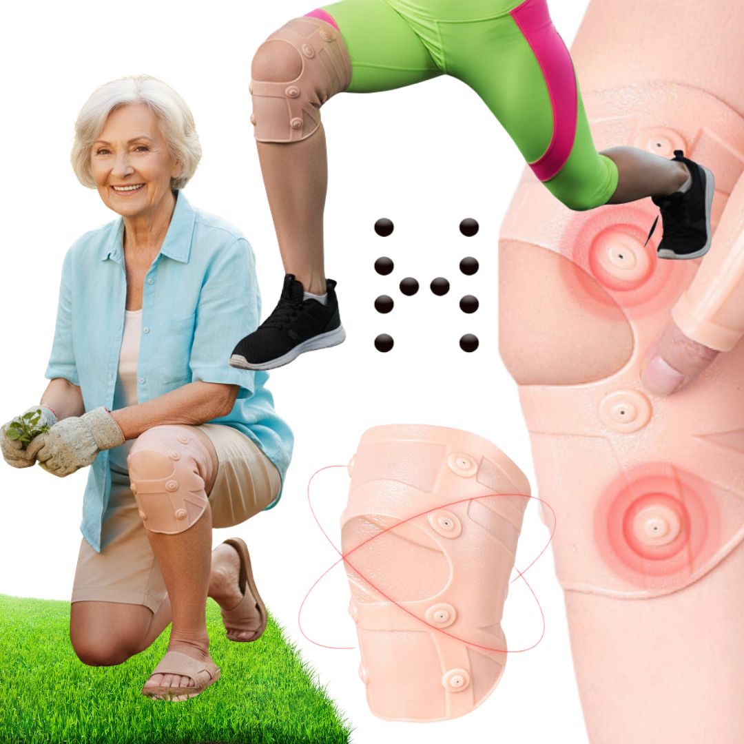 ŚCIĄGACZ NA KOLANO OPASKA MAGNETYCZNA KOLANA UNIWERSALNA SILIKONOWA MEGNESY