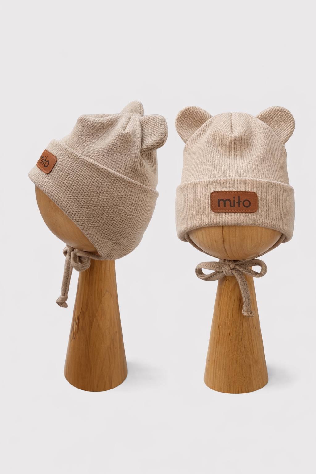 CZAPKA DZIECIĘCA NIEMOWLĘCA WIĄZANA WIOSNA JESIEŃ MIŁO MIX KOLORÓW 40-42cm