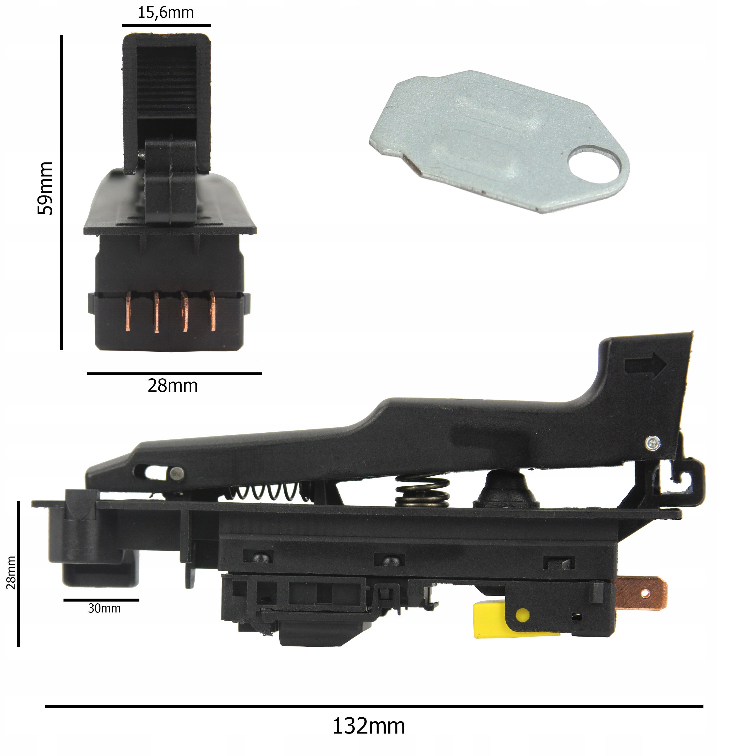WYŁĄCZNIK szlifierki BOSCH GWS PWS FA5-12/2DB Marka Mar-pol
