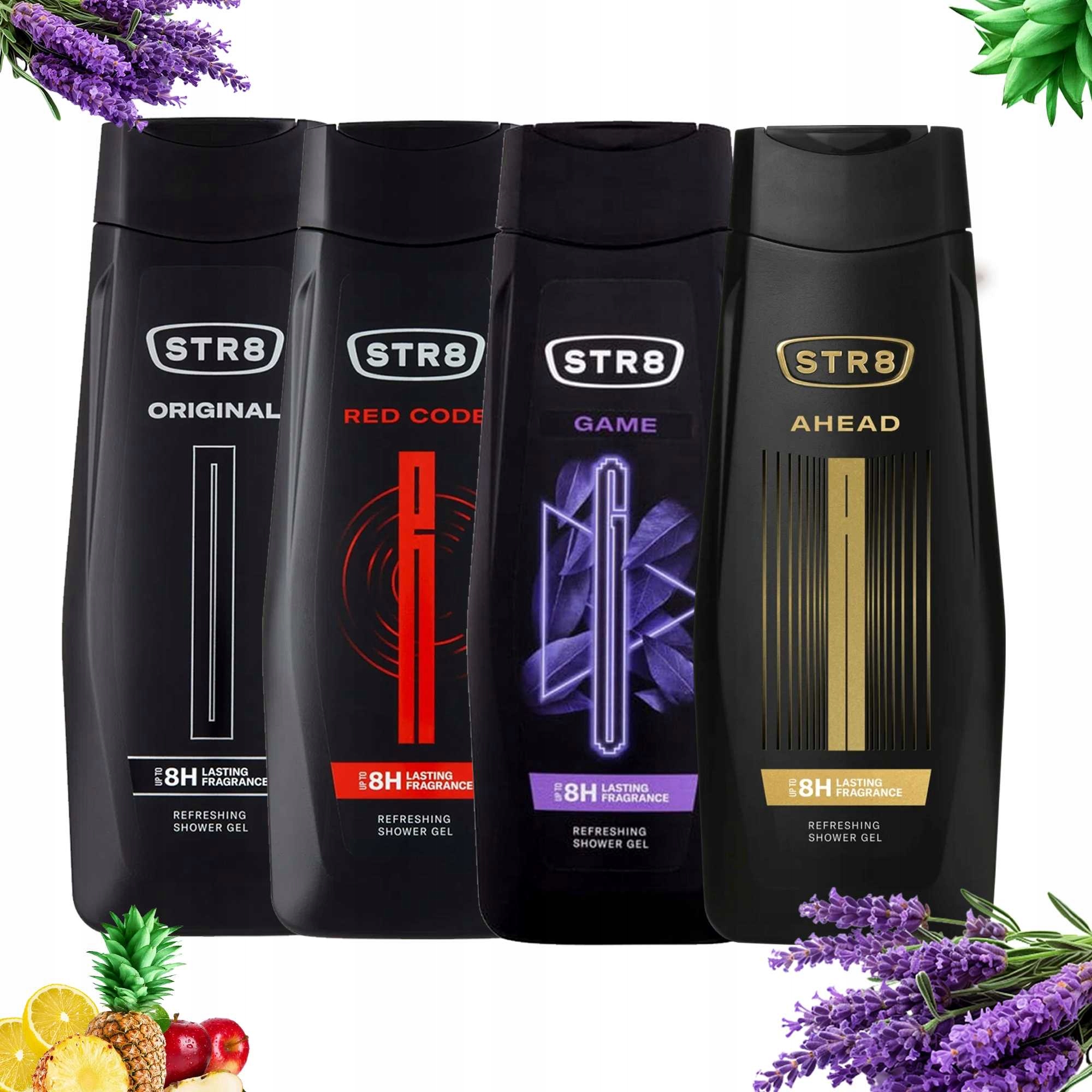 STR8 Sada Sprchových Gelů Pro Muže, MIX Vůní 4 X 400 ML