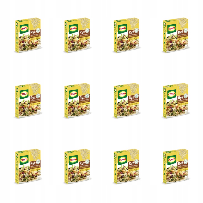 Hnědá celozrnná rýže 4 x 100 g Cenos X12
