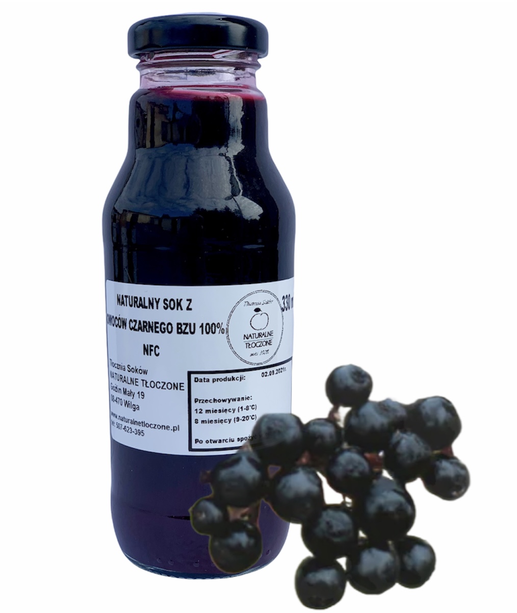 

Sok z Czarnego Bzu 100% 330 ml (nfc, tłoczony bez)