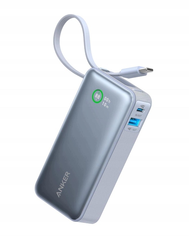 Anker Nano Usb-a Usb-c Szybka Ładowarka Powerbank 10.000mAh Niebieski