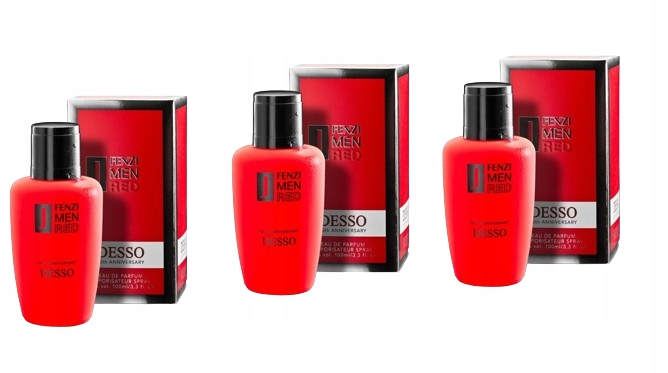 JFenzi Desso Red Men 3x100 ml parfémovaná voda