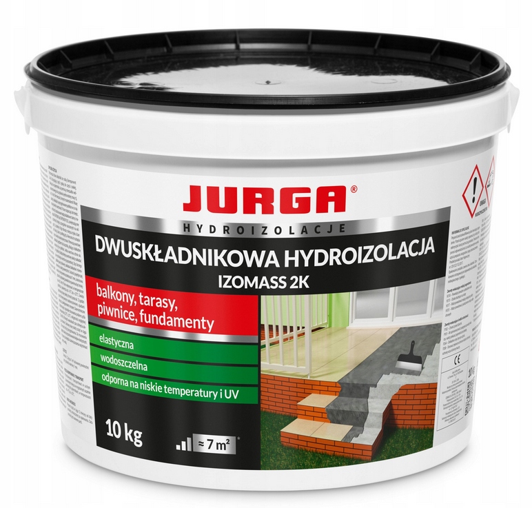 Szlam Hydroizolacyjny uszczelniający hydroizolacja Dwuskładnikowa 10 kg