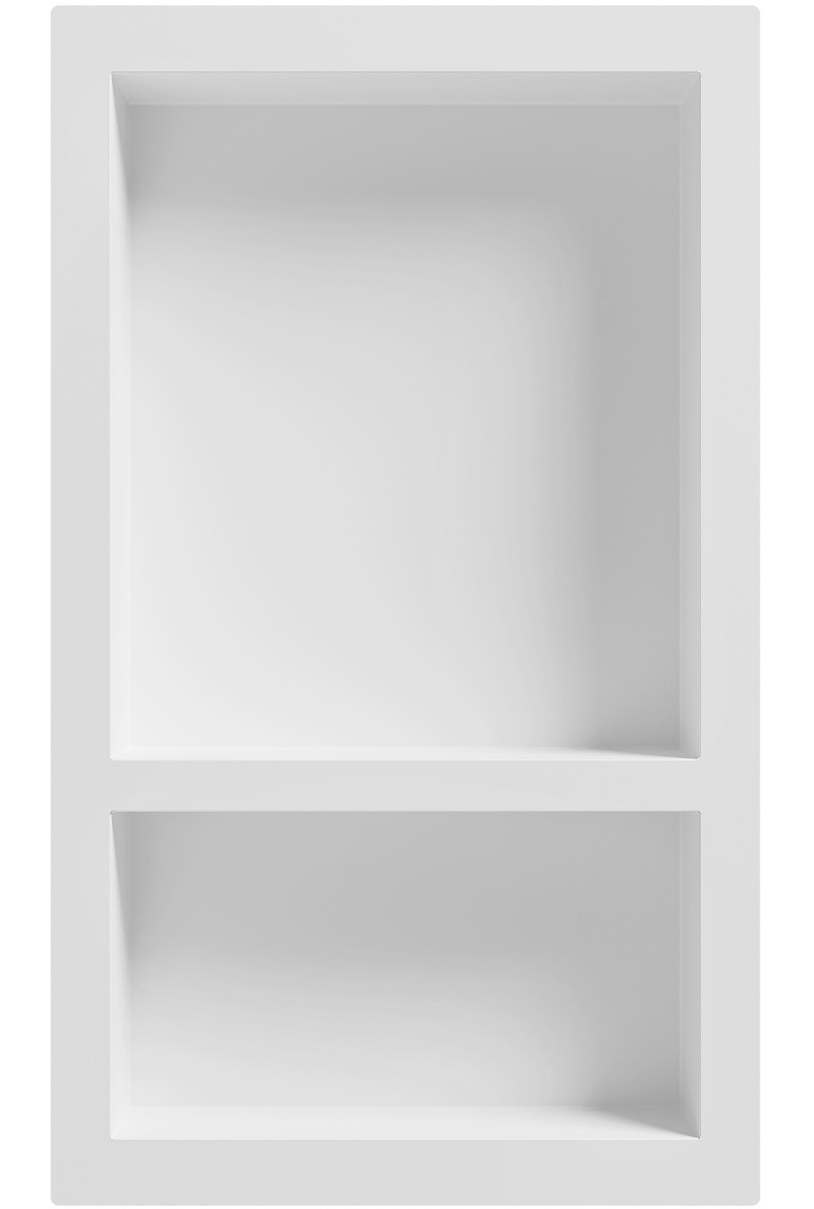 Półka wnękowa pod prysznic łazienko Smc kołnierz 686x407 Mexen X-Wall biała