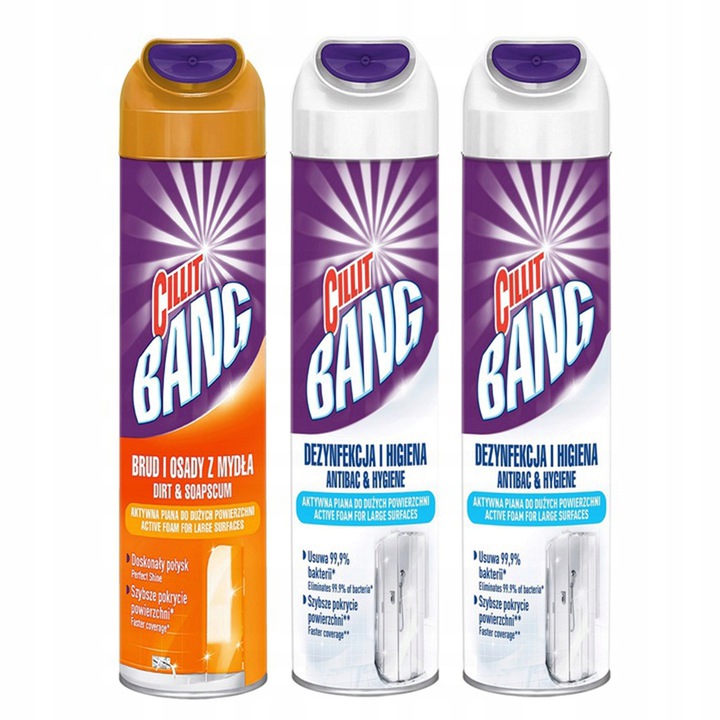 

Cillit Bang Aktywna piana do łazienki 3x0,6 l