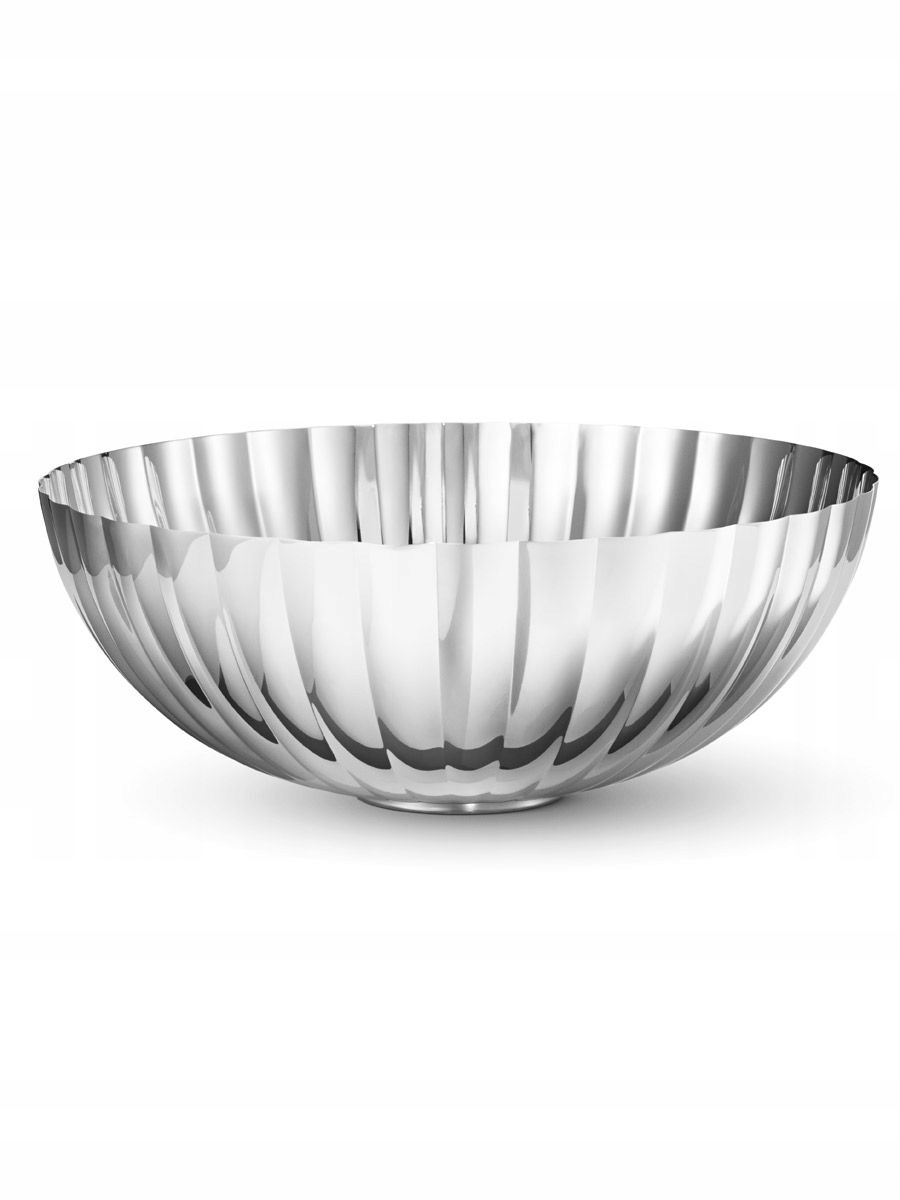 Georg Jensen Bernadotte Dekoratívna misa z leštenej ocele 26 cm, strieborná