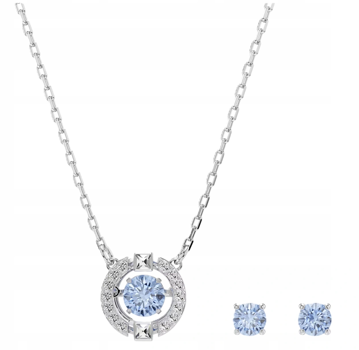 Dámský Set Swarovski 5480485 Una Náhrdelník A Náušnice S Krystaly