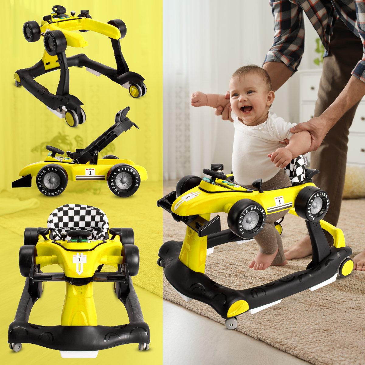 Interactive Walker Pusher Racing Formula 1 3in1 sound EAN (GTIN) 5905525354988