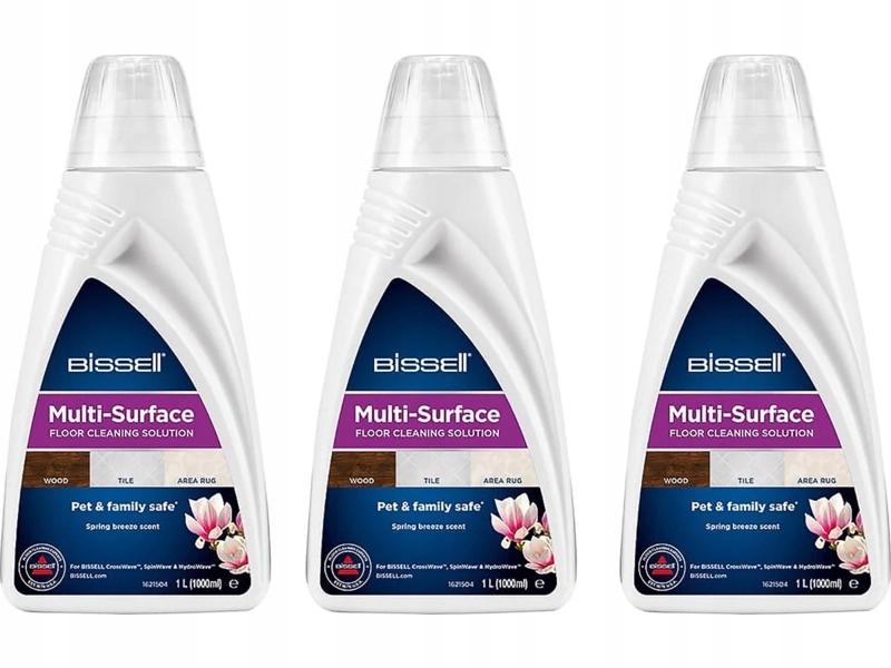 Płyn do mopów elektrycznych, odkurzaczy wielofunkcyjnych 3 x 1000 ml