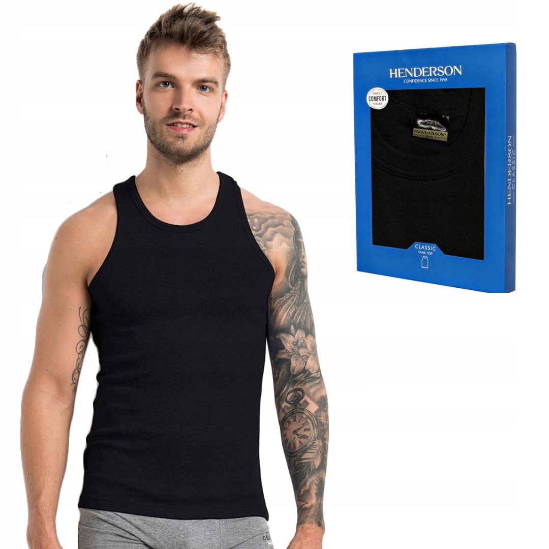 PODKOSZULEK MĘSKI HENDERSON NA RAMIĄCZKACH CLASSIC 1480 r.XL