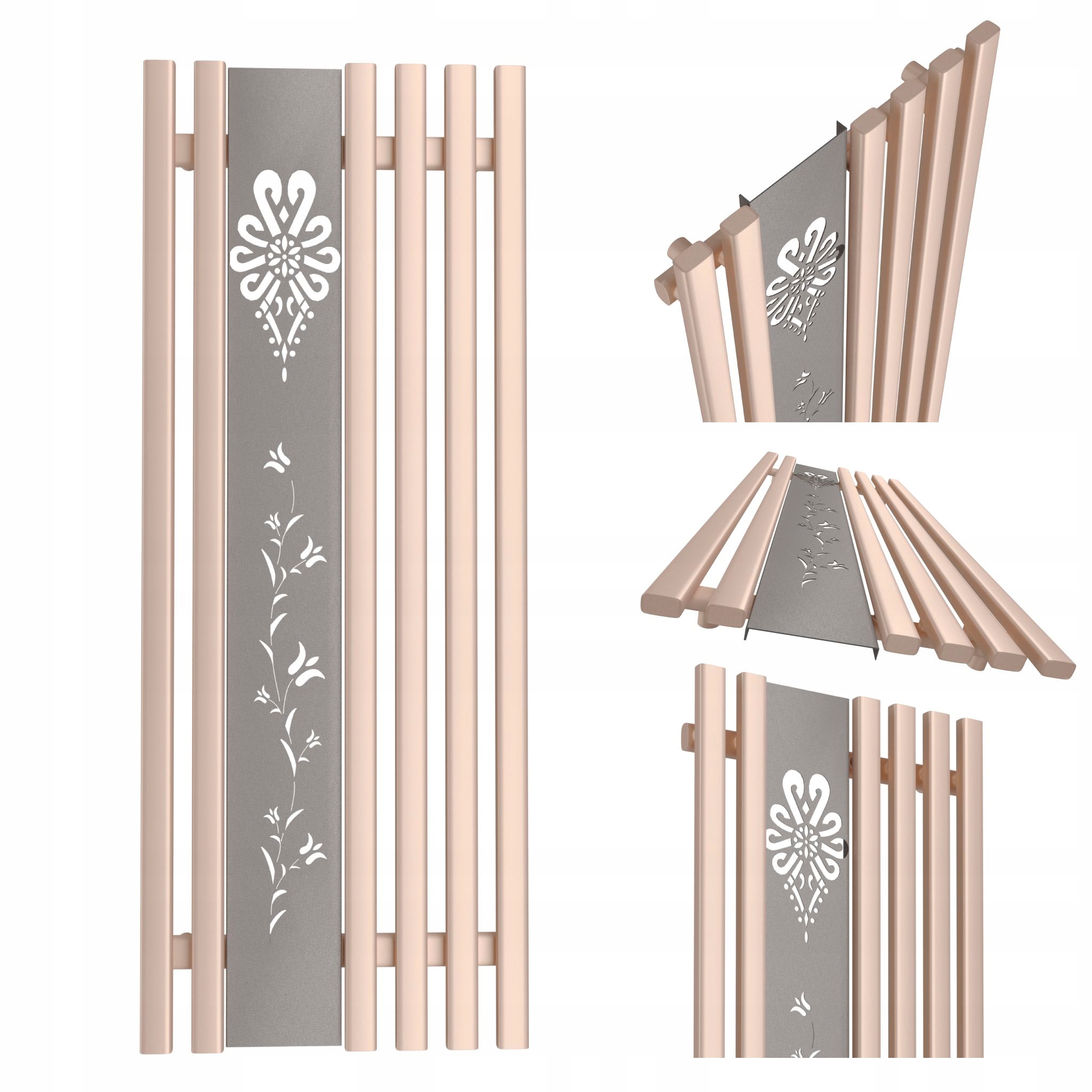 Dekorativní radiátor Parzenica 160x60 Zlatý Růžový