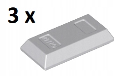 

Lego Light Bluish Gray Bar Sztabka 99563 3szt