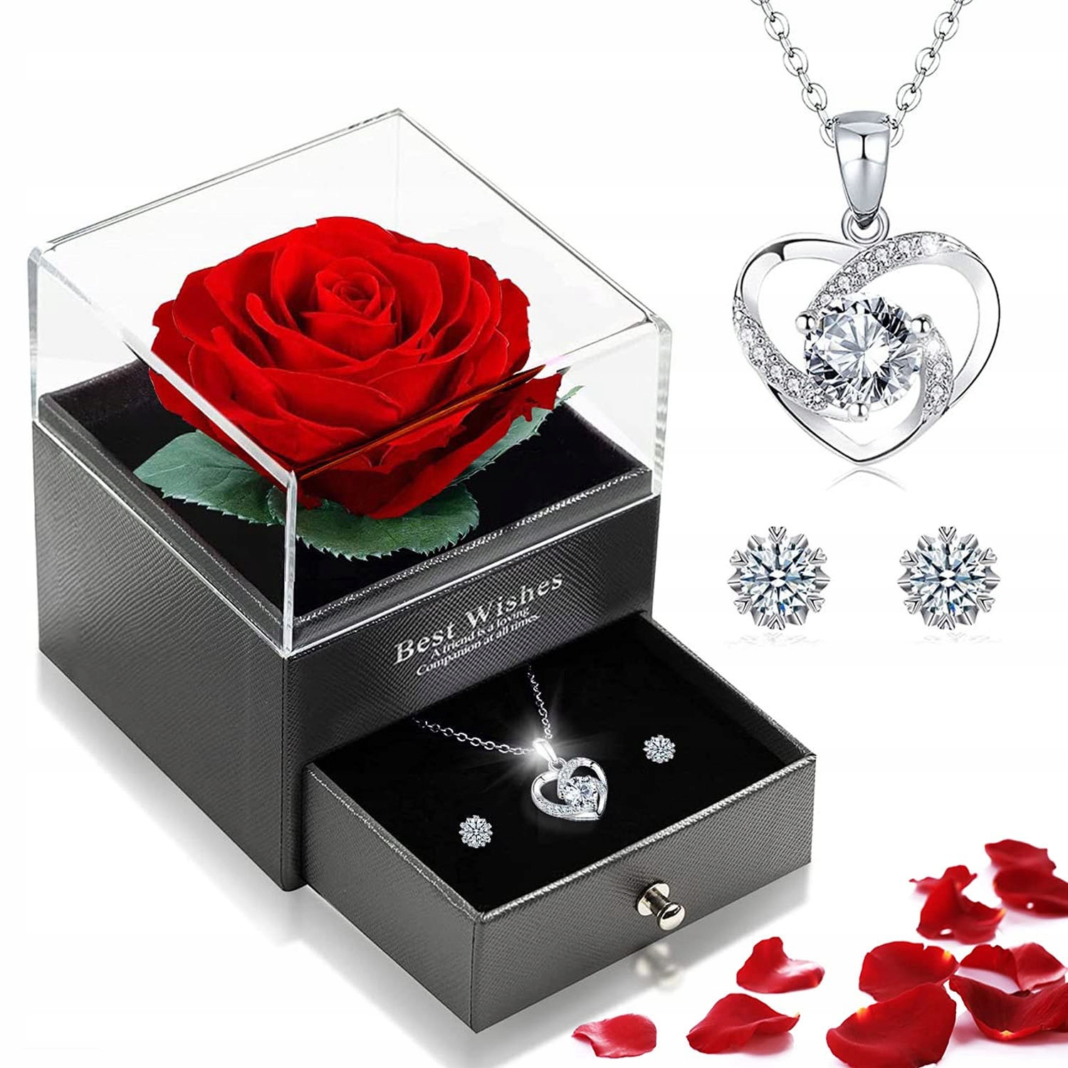 Věčná Krabička S Růžemi A Řetízek, Dárek