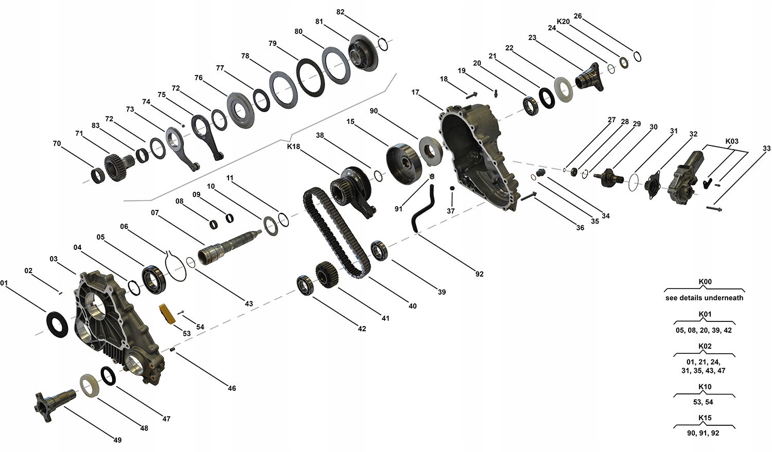 SPRZĘGŁO REDUKTOR ATC400 BMW X3 E83 xDrive Rodzaj skrzyni Brak informacji