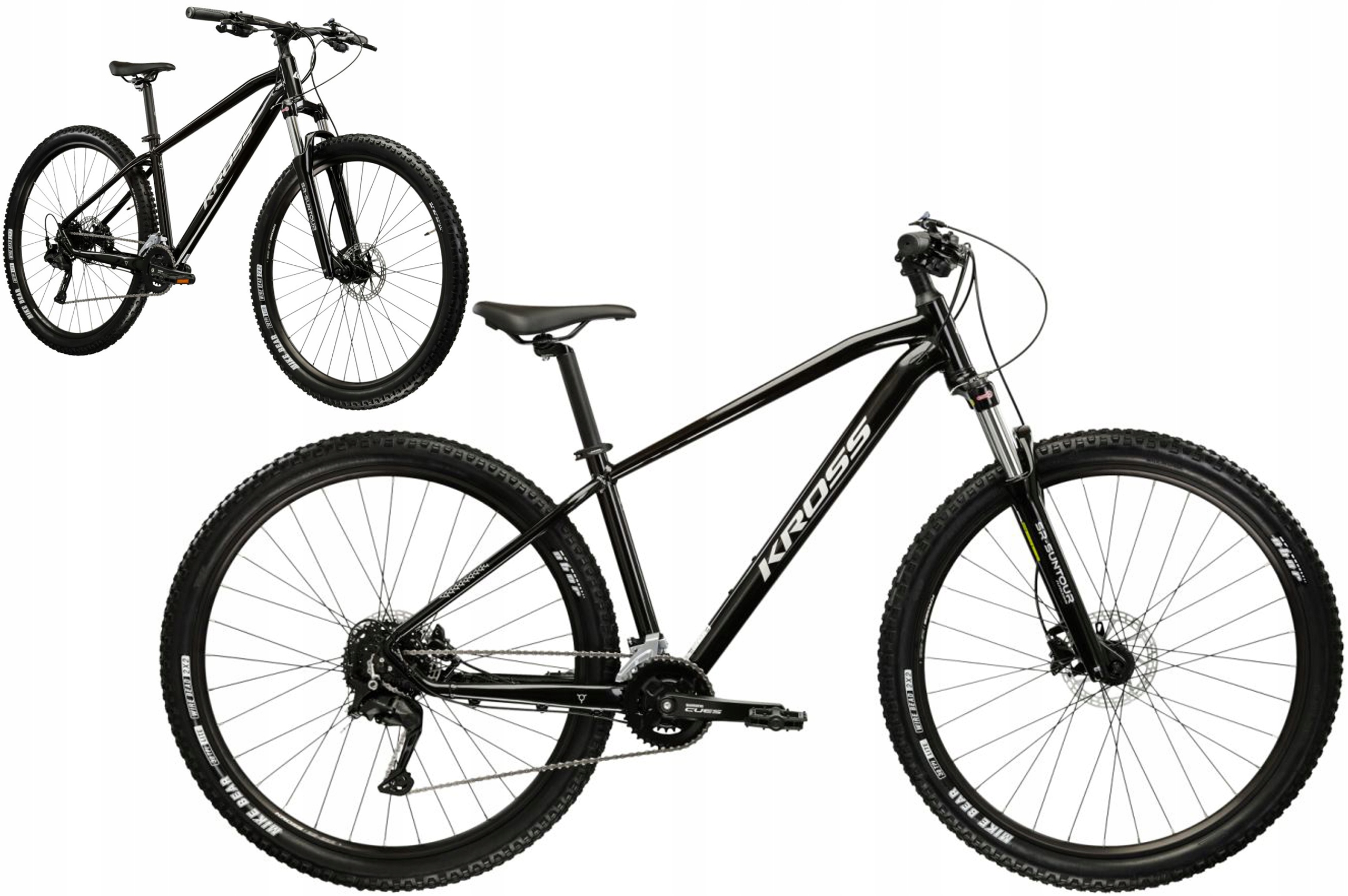 Rower Mtb 27.5" Kross Hexagon 5.0 rama S 15" czarny-srebrny wzrost 151-159