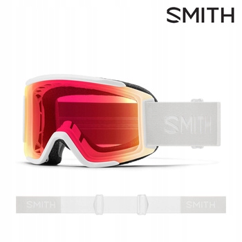 Smith Gogle Squad S white vapor ChromaPOP Photochromic Red Mirror S2/S3
