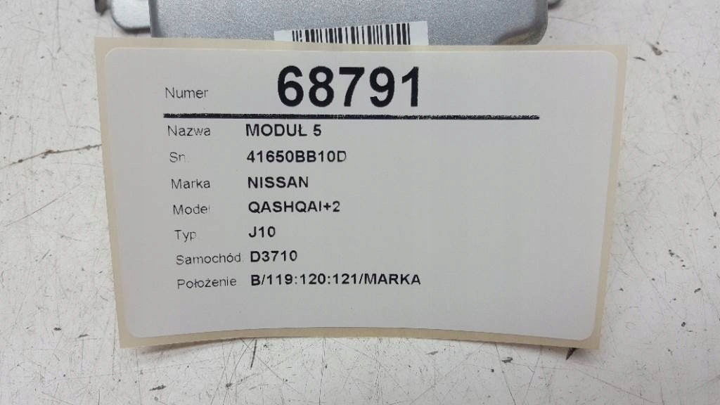 MODUL STEROWNIK NAPEDU QASHQAI 2 J10 41650BB10D EU Engine Type Diesel