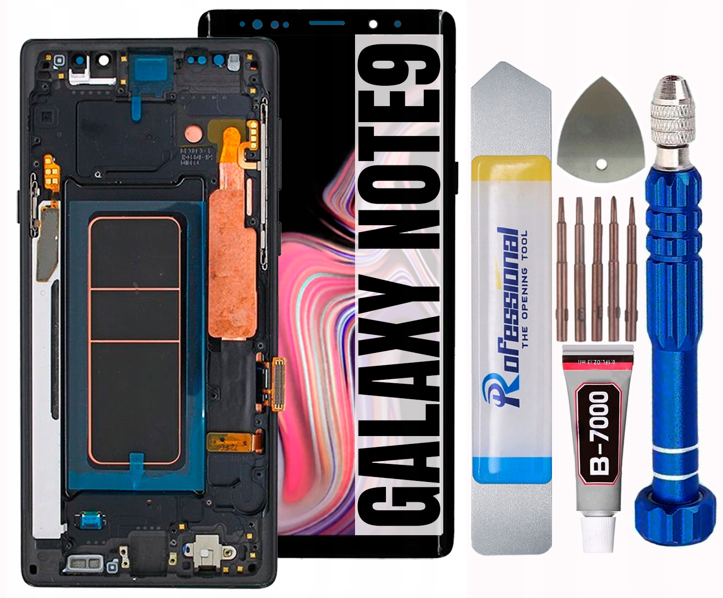 Displej Pro Samsung Galaxy Note 9 N960 N960F Oled LCD Rámeček