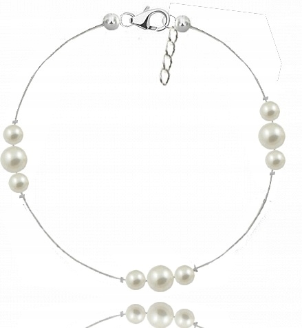 

Srebrna bransoletka Swarovski na nogę srebro