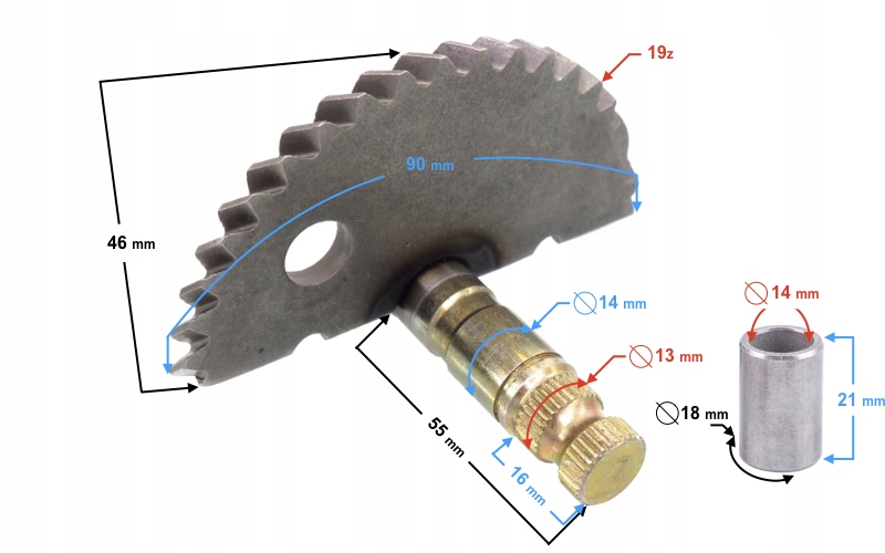 MORETTI WAŁEK ROZRUSZNIA NOŻNEGO PÓŁKSIĘŻYC SKUTER Producent Moretti