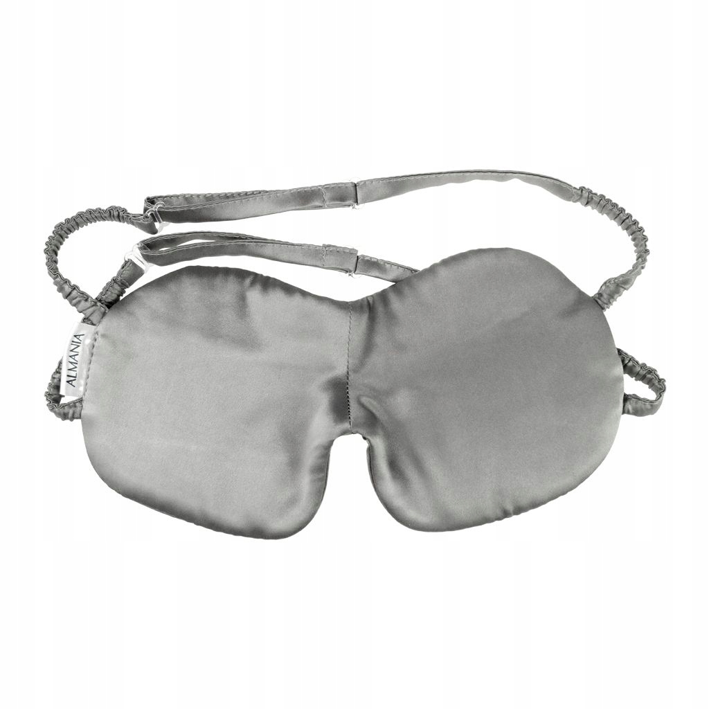 Maska na spaní na spaní ze 100% hedvábí šedá