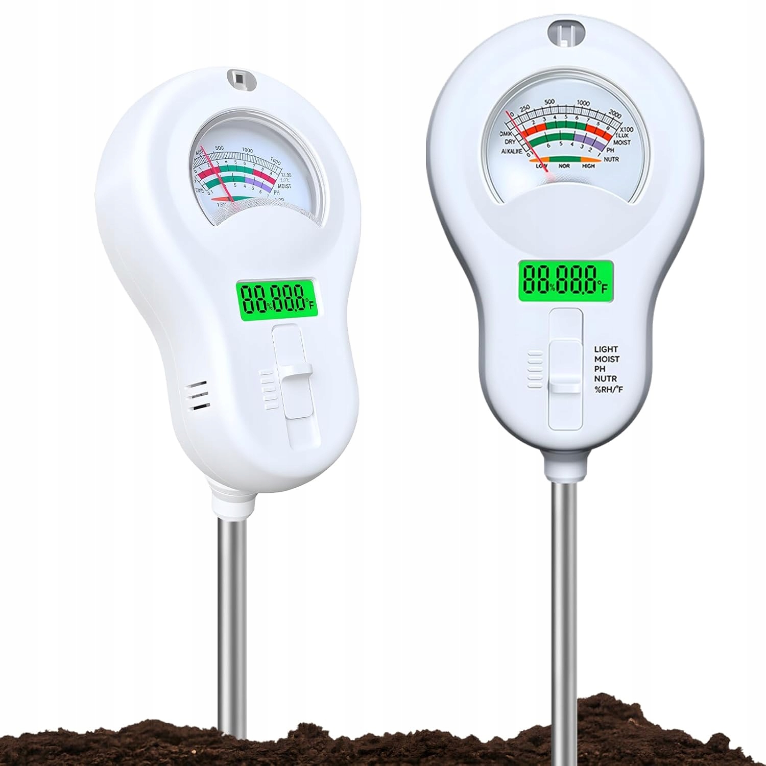 6 v 1 digitální měřič půdy Ph ochabování půdy Okolní teplota