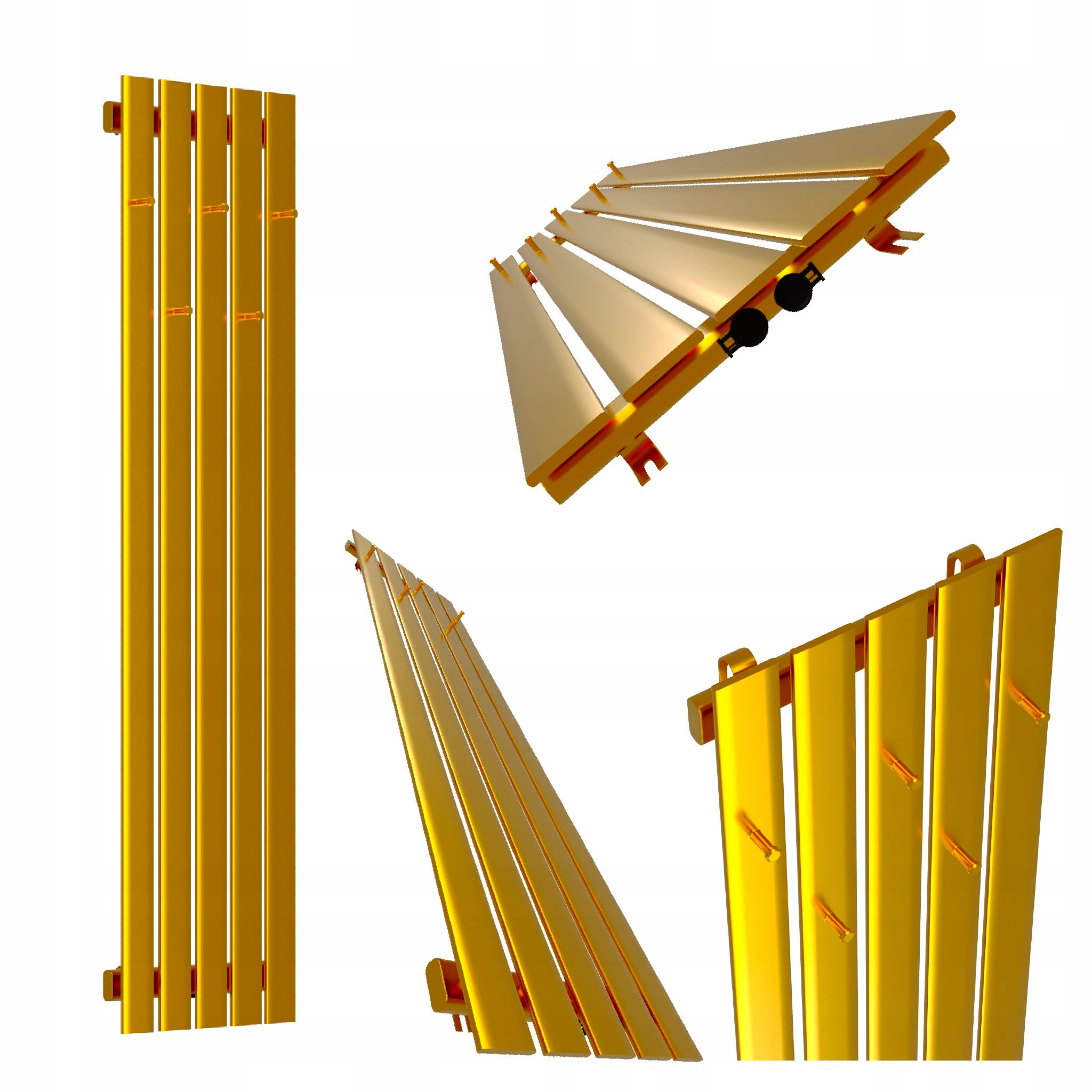 Dekorativní Radiátor Bellohook 160x38 Zlatý