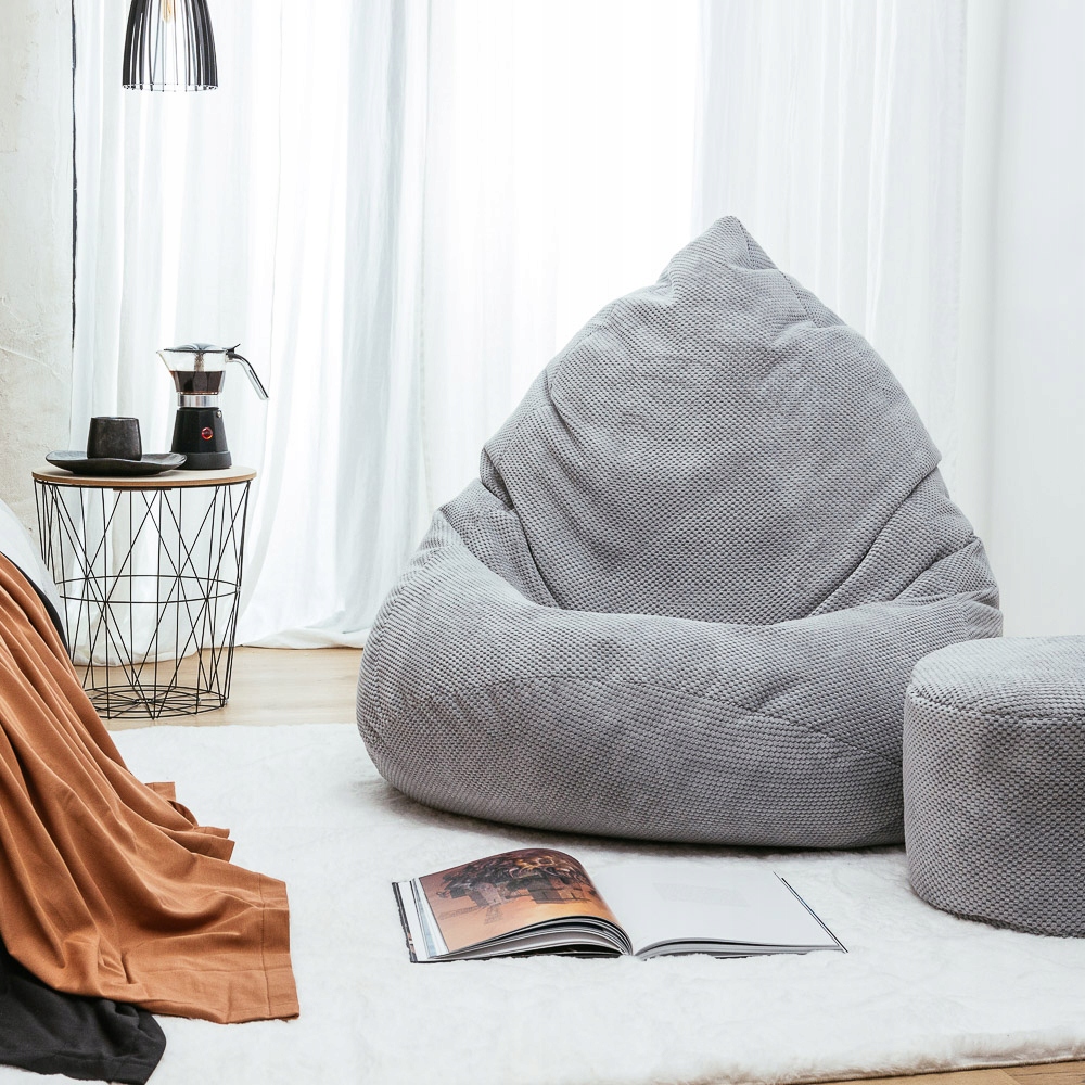 PUFA WOREK SAKO XXL PREMIUM | MEGA FOTEL PUFY Kod producenta ML D JASNOSZARY