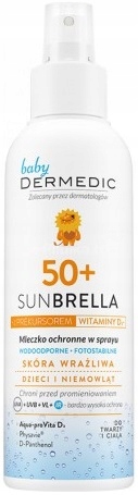

Dermedic Baby Ochronne Mleczko Spray Filtr SPF50+