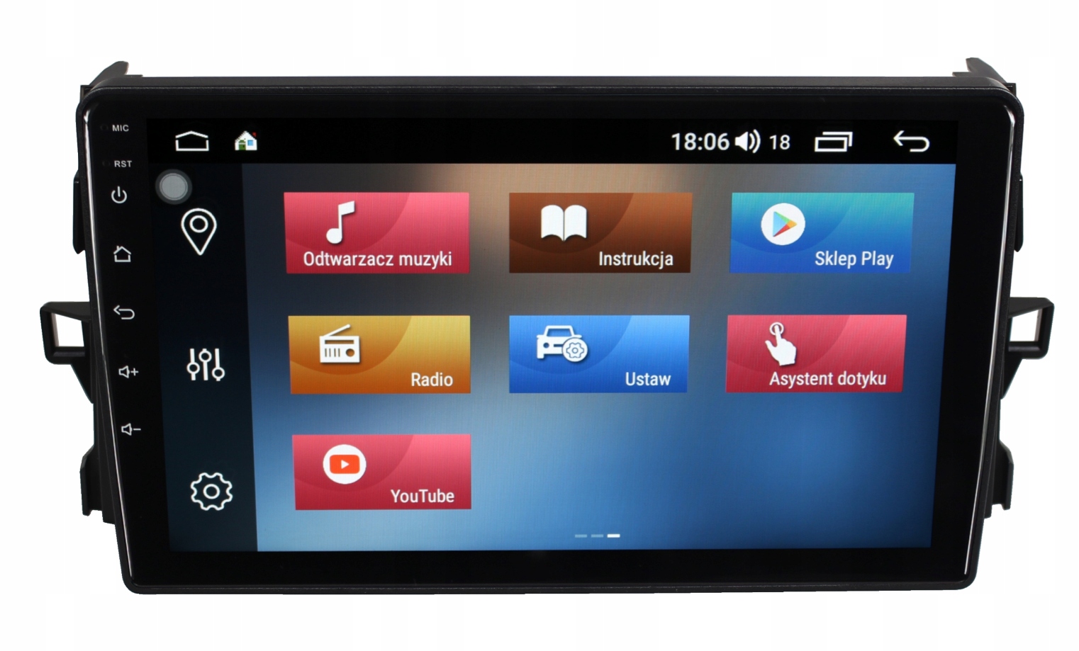 Rádio Navigácia Gps Toyota Auris 2006-2011 Android 2/64 Gb