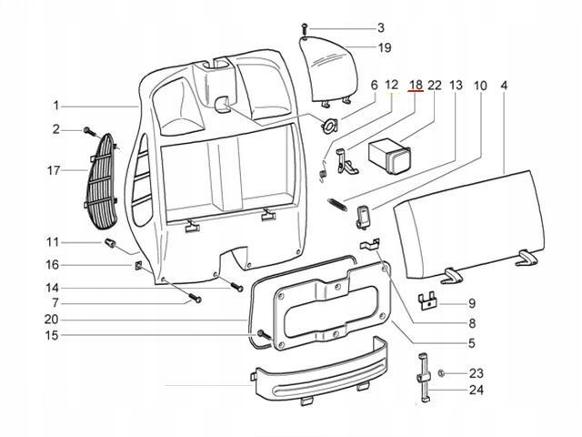 ZATRZASK HACZYK SCHOWKA PIAGGIO X9 X10 VESPA GTS Producent Piaggio OE