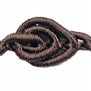 Taśma ozdobna tapicerska 8mm/50m ciemny brąz TWB8