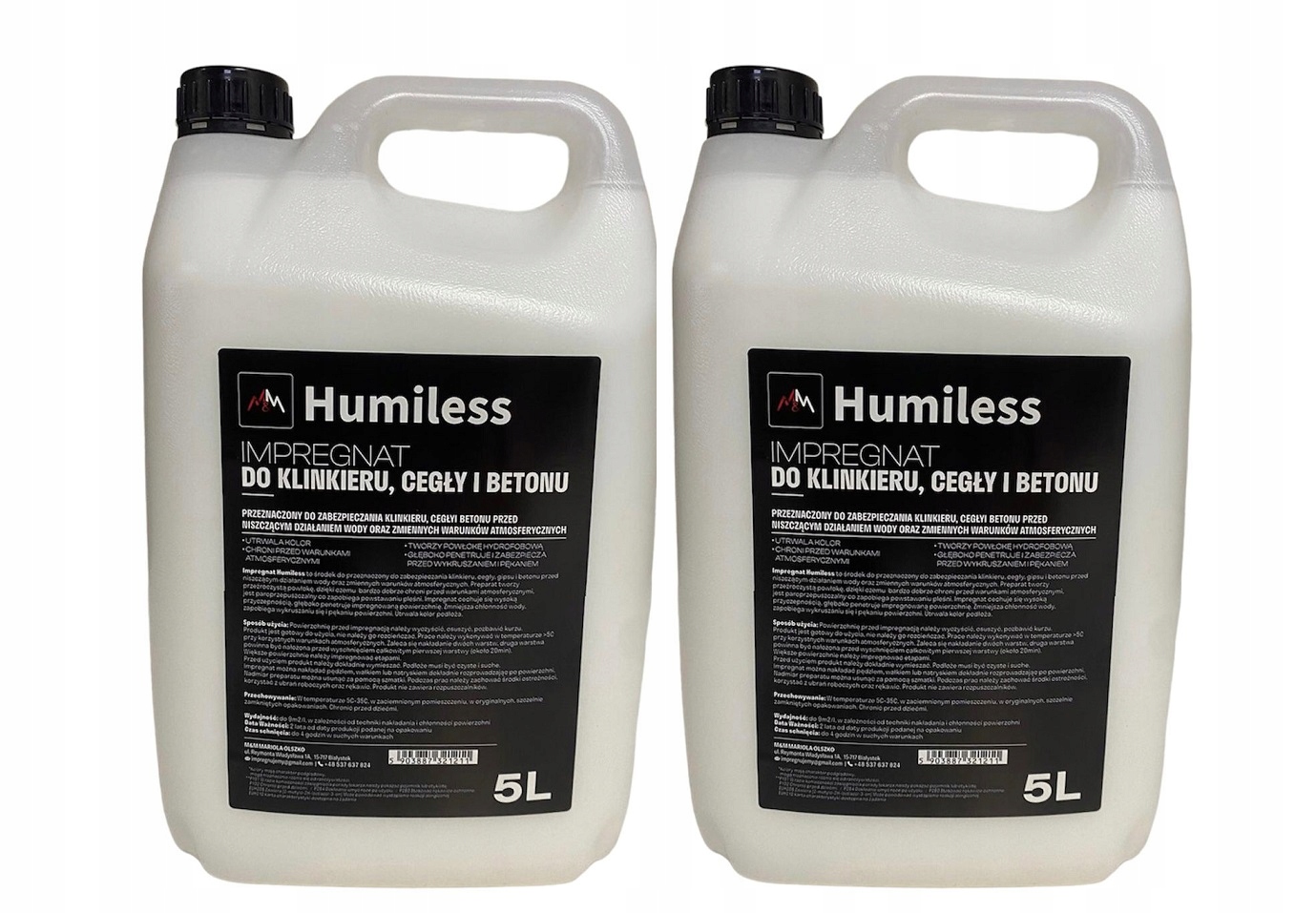 

Impregnat do klinkieru, cegły, betonu 10L