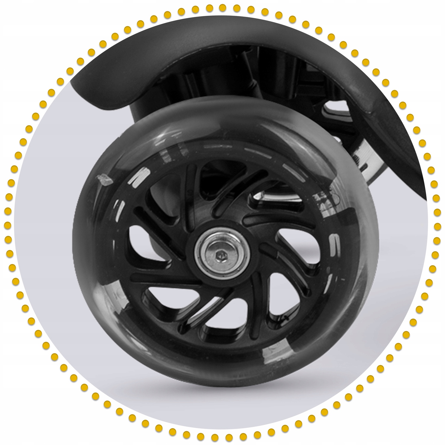 HULAJNOGA TRÓJKOŁOWA DLA DZIECKA ŚWIECĄCE KOŁA PREZENT DLA 3 4 5 LATKA Hamulec tak