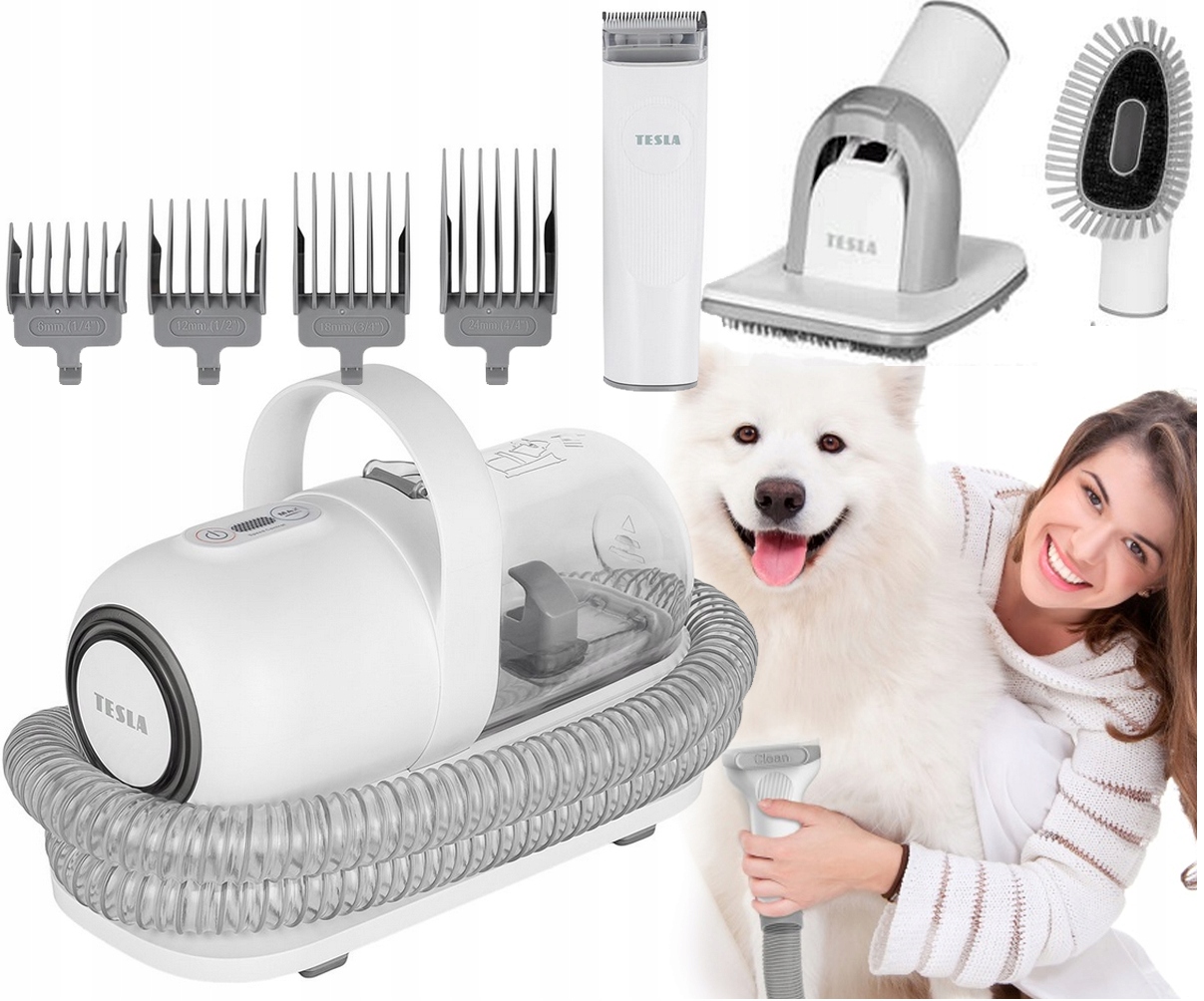 Tesla PetCare Station Pro TQ500 Odkurzacz Zestaw Do sierści psa kota Trymer